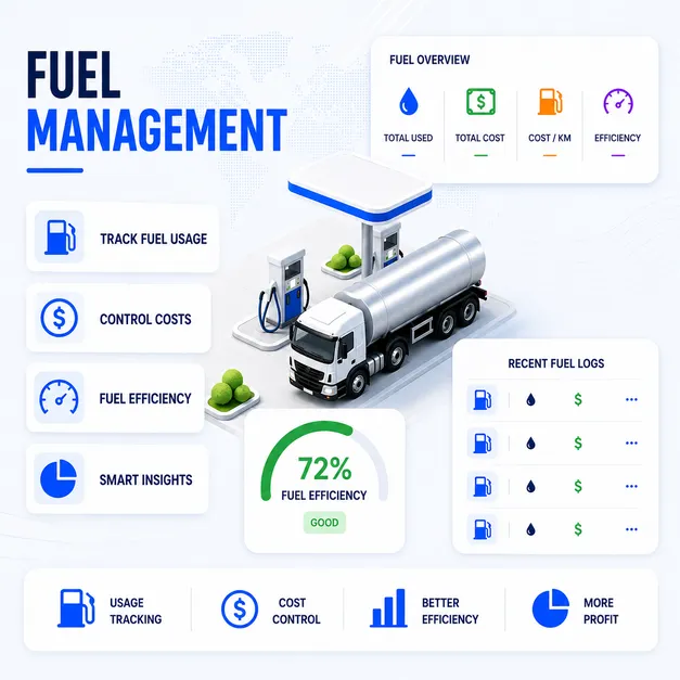 Keep Track of your Fuel Usage with worxTMS worxTMS - Fuel Management System