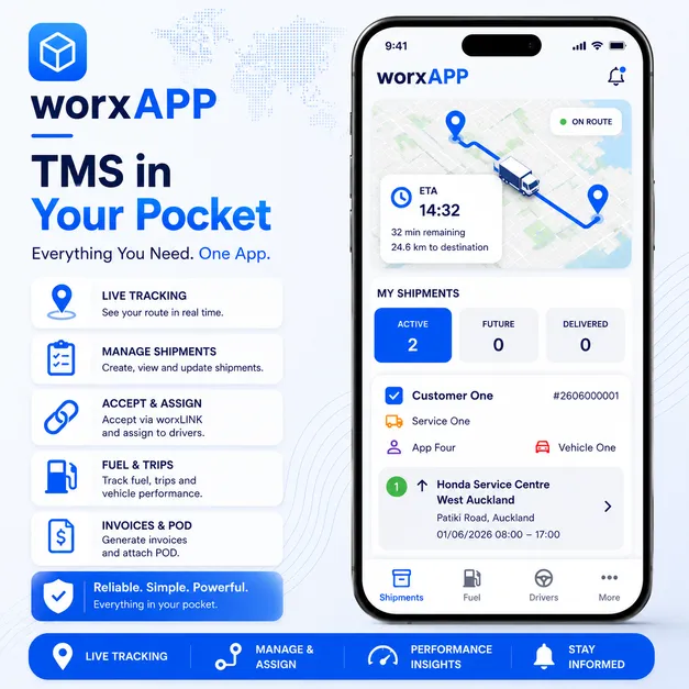 worxTMS - Transport Management in your Pocket worxTMS - TMS in your Pocket